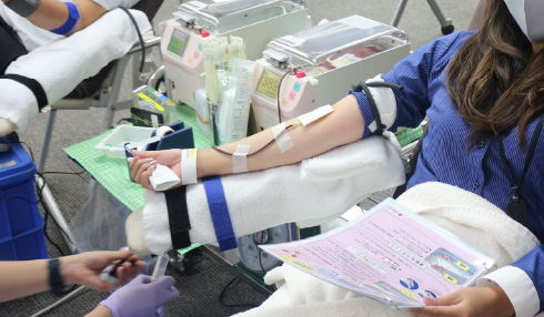 献血の写真