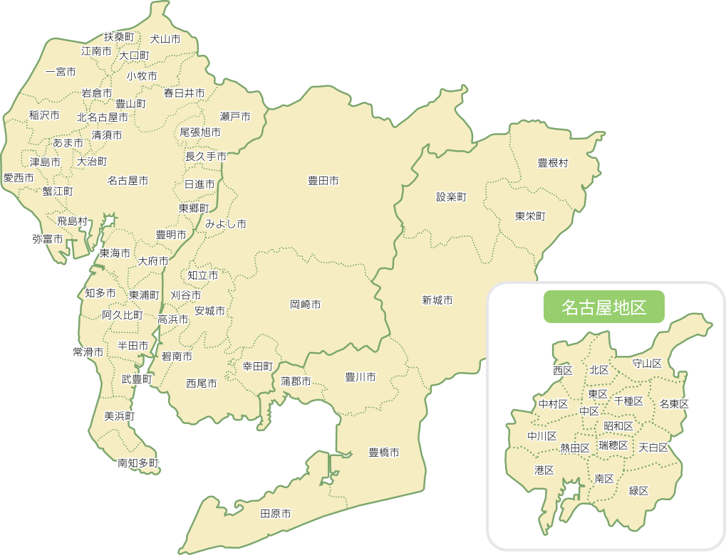 かわいいディズニー画像 50 素晴らしい愛知県 市町村 地図 フリー